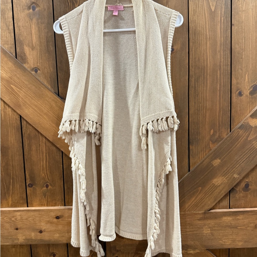 Lilly Pulitzer Beige Knit Cardigan